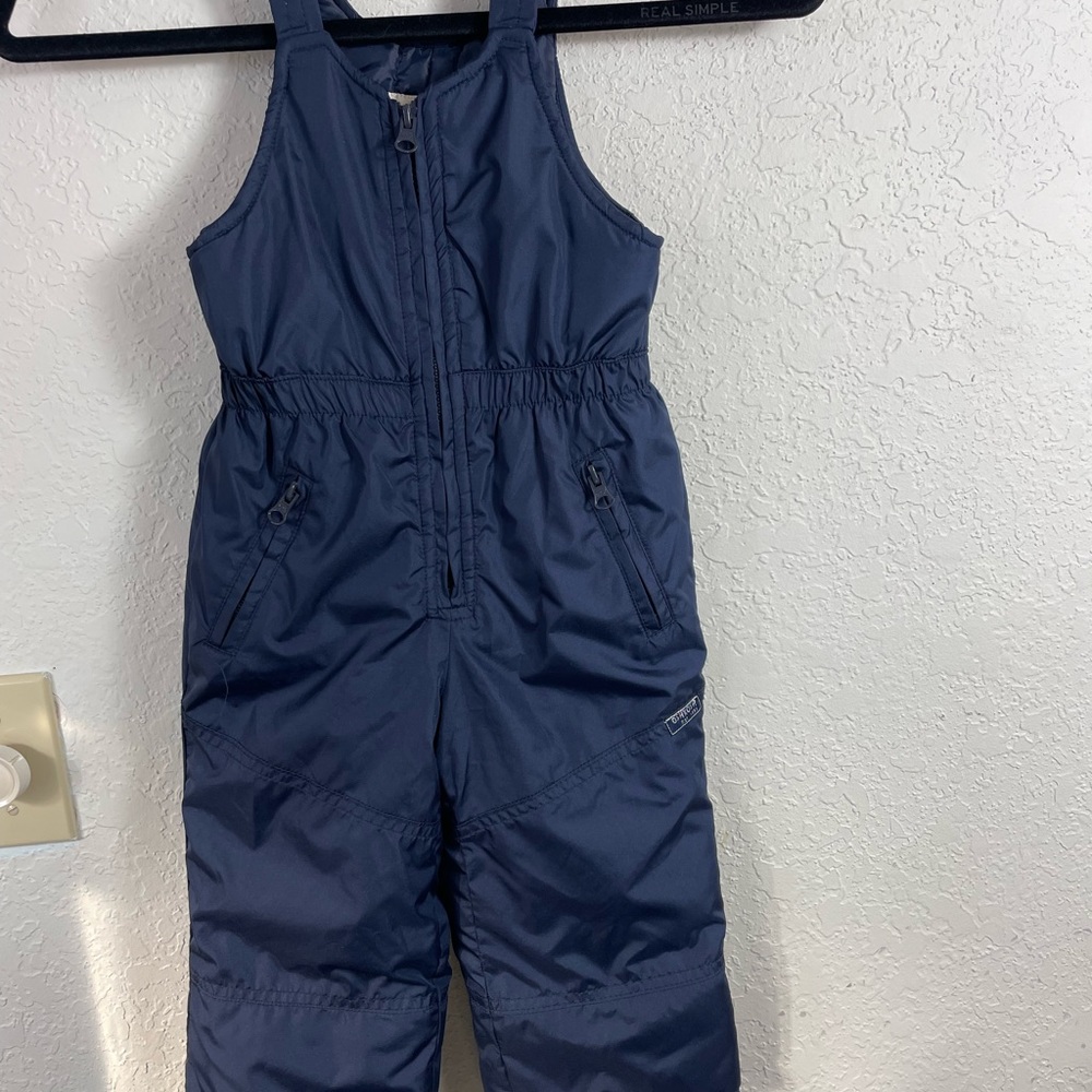 OshKosh B'Gosh Navy Blue Snowbibs Sz 2T